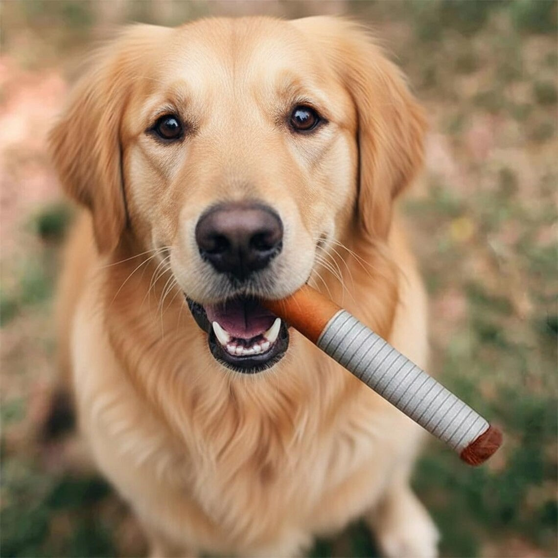 Funny Cigarette Pack Dog Toy Set – Plush Squeaky Puppy Toy for Small & Medium Dogs – Interactive Chew Toy Gift