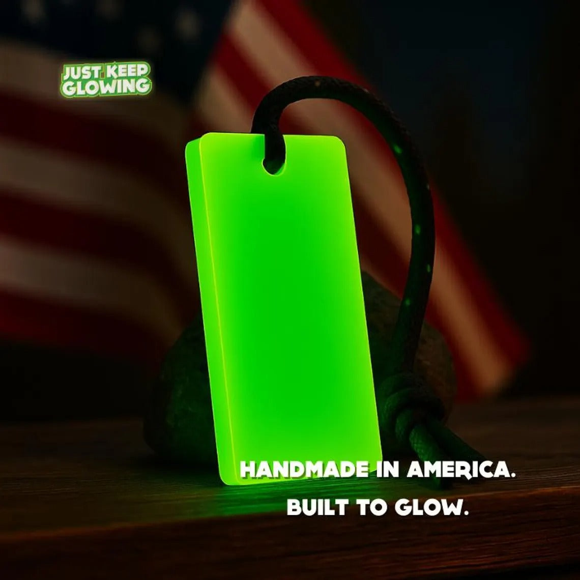 Glow in the Dark Emergency Light – Reusable Glow Stick Alternative, Camping Gear, Survival EDC, Handmade in USA, Corporate & Staff Gifts