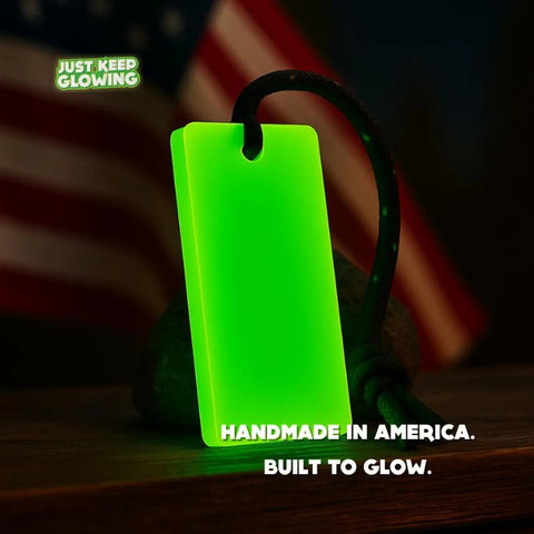 Glow in the Dark Emergency Light – Reusable Glow Stick Alternative, Camping Gear, Survival EDC, Handmade in USA, Corporate & Staff Gifts