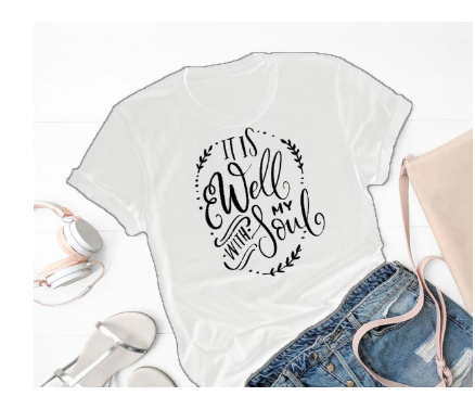 Women S T Shirt  It Is Well With My Soul