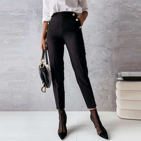 Women Tailored Trousers Casual Fashion Foot Pants